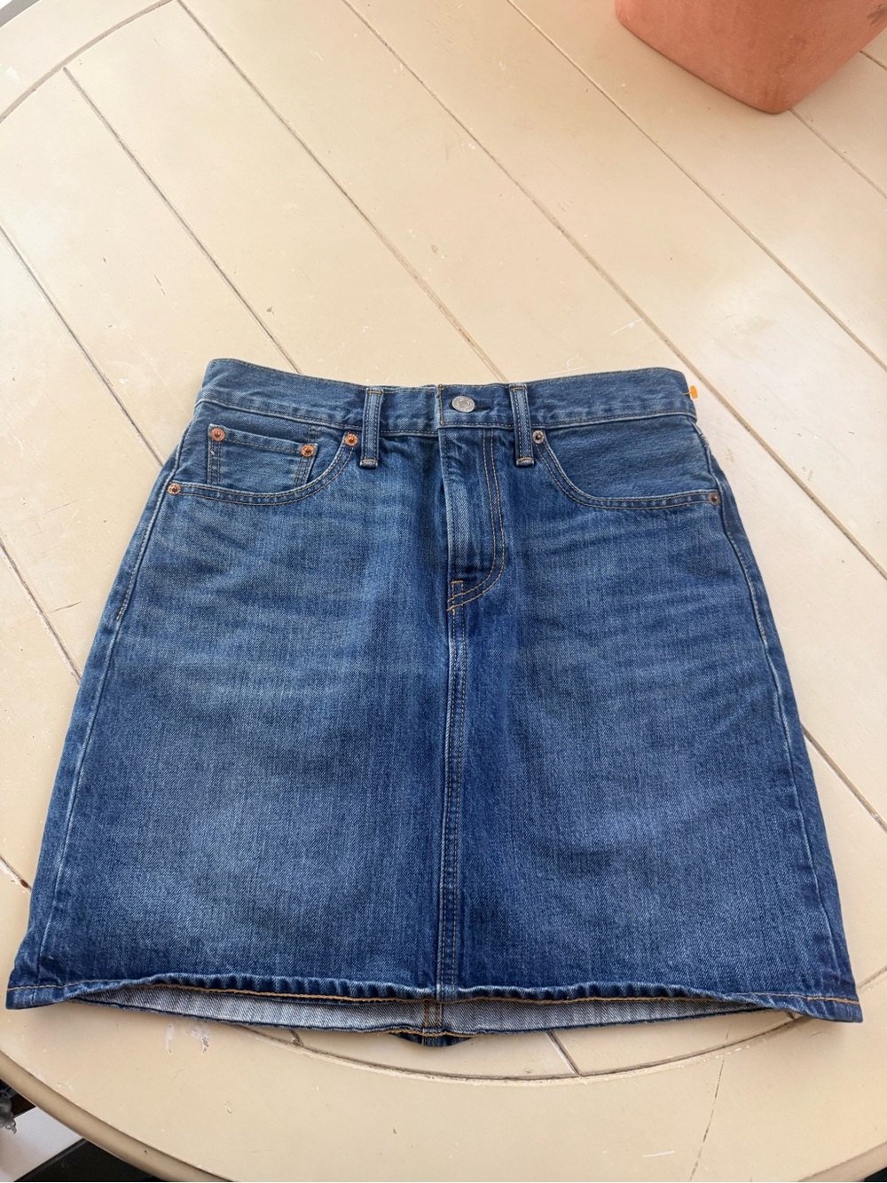 Levi's Medium Blue Denim Mini Skirt
